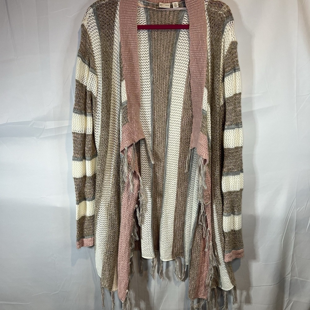 Cato Womens Cardigan Sweater Blanket Open Front Knit Long Sleeve Size XL X-Large